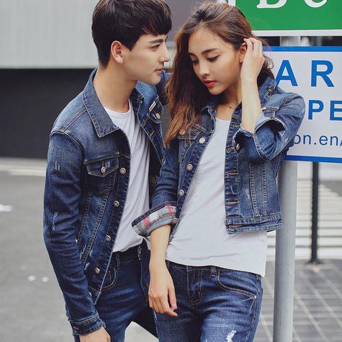 牛仔衣服情侣图片 情侣牛仔裤