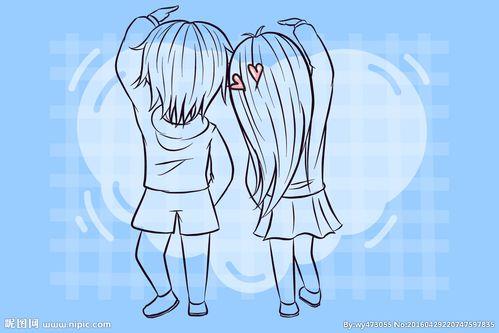 卡通人物图片情侣 情侣图片可爱