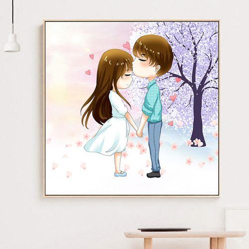 卡通人物图片情侣 情侣图片可爱