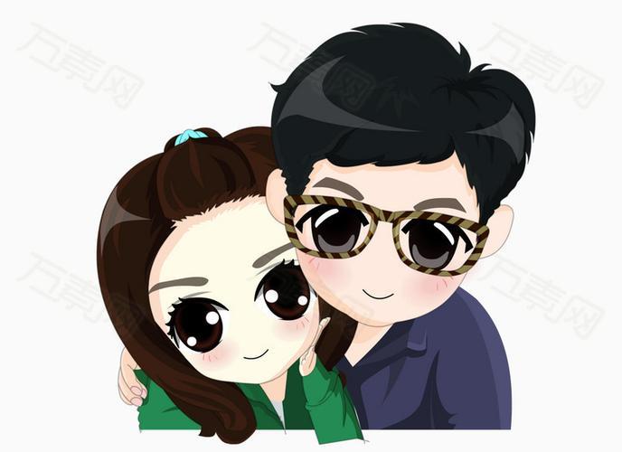 卡通人物图片情侣 情侣图片可爱