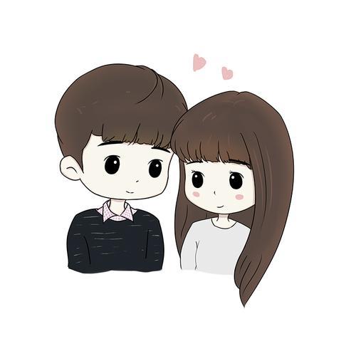 卡通人物图片情侣 情侣图片可爱