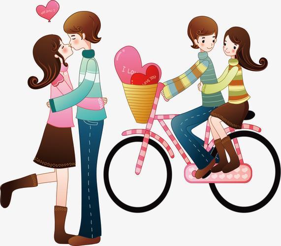 卡通人物图片情侣 情侣图片可爱