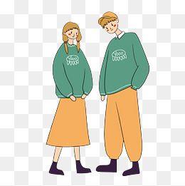 情侣卡通手绘图片 动漫情侣画图片手绘图片