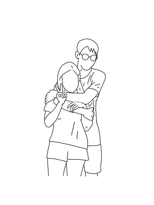 情侣图片绘画 情侣画画图片大全集简单