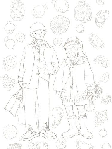 情侣图片绘画 情侣画画图片大全集简单