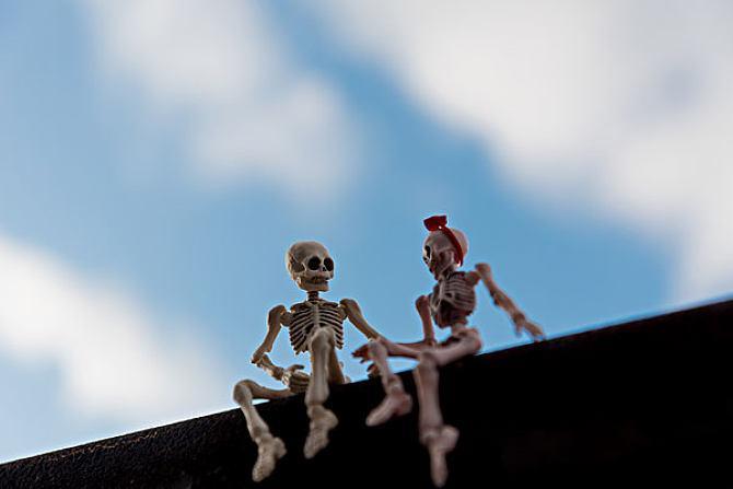 骷髅情侣图片 骷髅头情侣头像图片