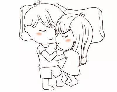 卡通情侣画图片大全 情侣卡通手绘图片