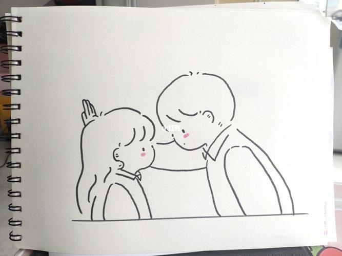 情侣简笔画图 情侣简笔画大全