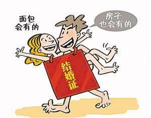 结婚证情侣漫画图片 结婚照漫画图片大全