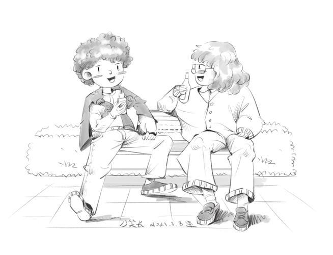 情侣绘画图 情侣图片手绘