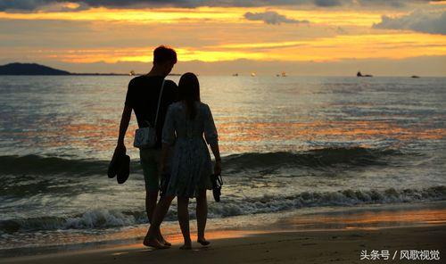 沙滩浪漫情侣图片 海边浪漫情侣图片