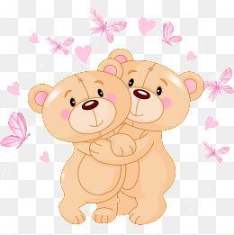 两只熊图片情侣 裸熊情侣头像