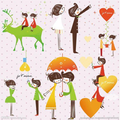 情侣图片卡通可爱 浪漫图片情侣卡通