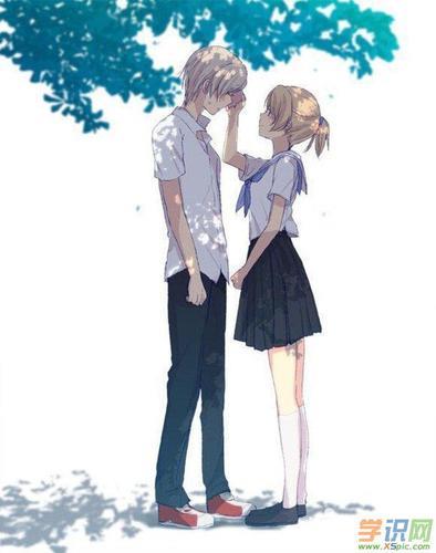 一对情侣图片卡通 两个人的情侣图片卡通