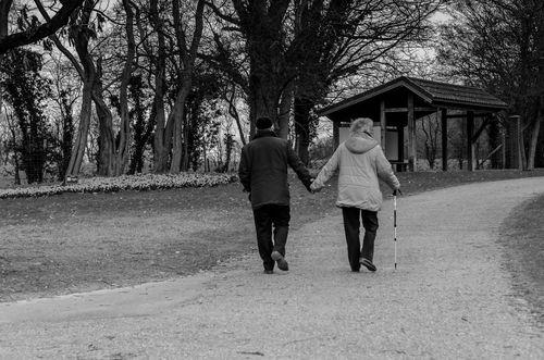 情侣散步背影图片 两个人散步的背影图片