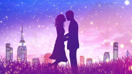 浪漫星空情侣图片 浪漫的背景图片情侣星空