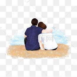 情侣背影图片卡通 情侣图片大全背影