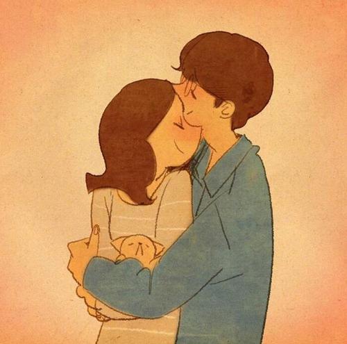 情侣抱一起睡觉的图片 抱在一起睡觉的图片