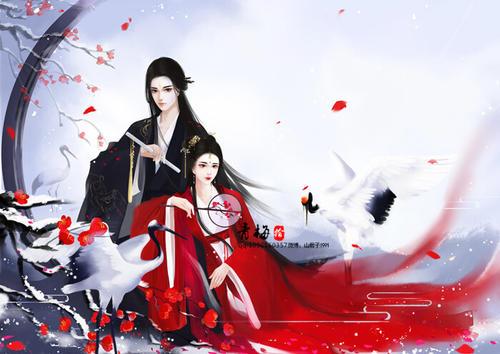 古风情侣背影图片 古装情侣背影图片