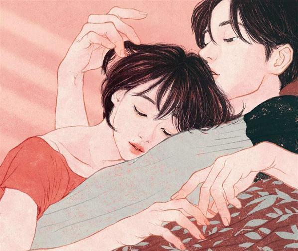 情侣暧昧图 情侣间的图片