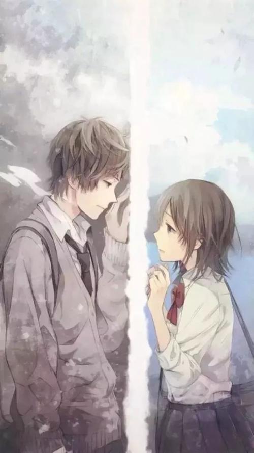 背景图片情侣一左一右 唯美情侣图片一左一右