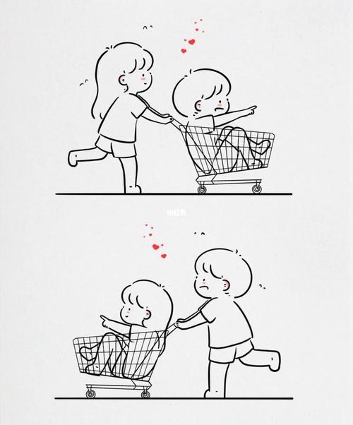 情侣画图片简笔画一对 简笔画图片大全情侣图片