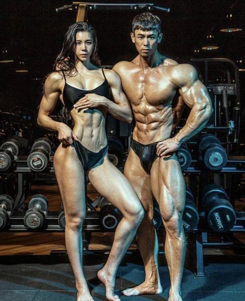 健身情侣图片 健身情侣照片