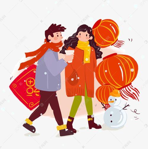 新年图像情侣 新年情侣背景图