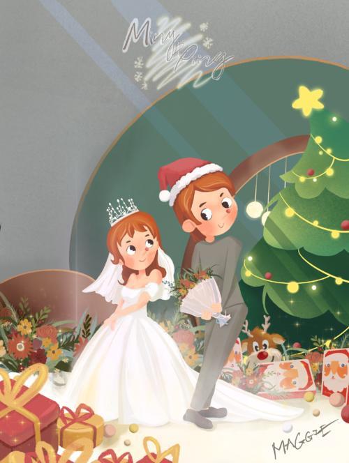 圣诞图片情侣 圣诞节情侣图片大全高清