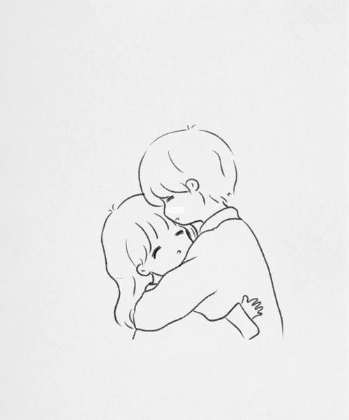 情侣图画铅笔画 情侣素描画图片大全铅笔画