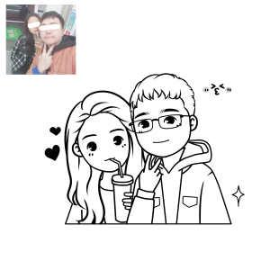 卡通情侣图片简笔画 卡通人物情侣简笔画