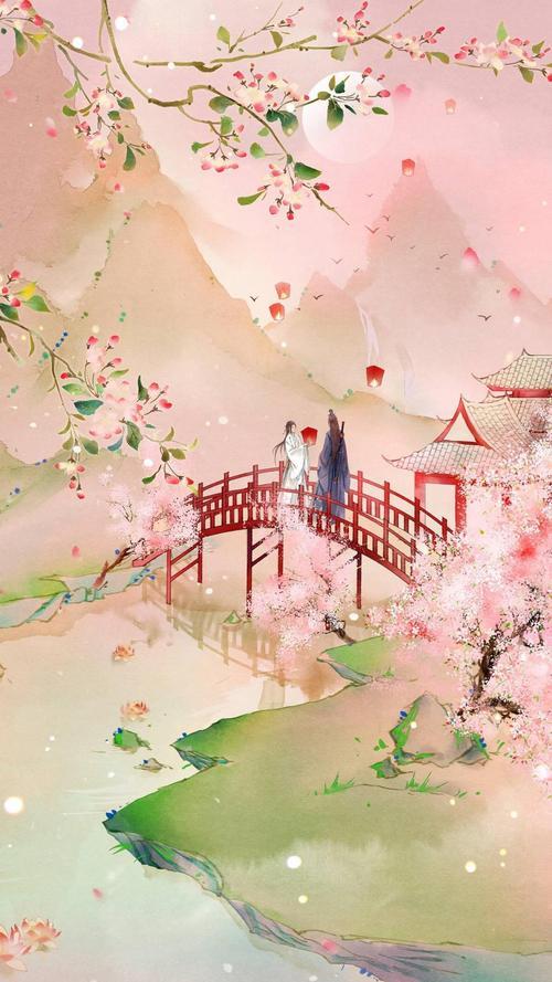 花前月下情侣图片 花前月下的图片