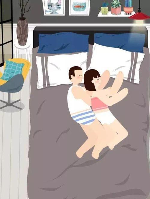 情侣睡姿图 情侣间的睡觉姿势