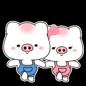 情侣猪猪图片 情侣猪猪图片可爱两张