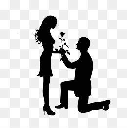 情侣剪影图片一男一女 情侣头像一男一女背影图片