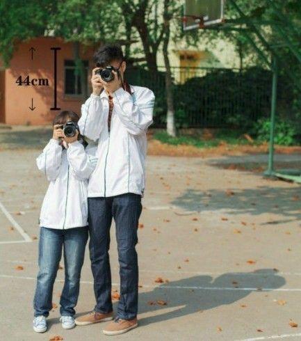 女生比男生高的情侣图 男女生一样高的情侣