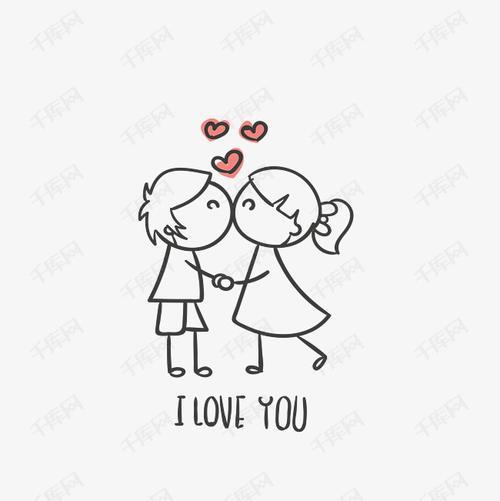 图案情侣 情侣图案卡通