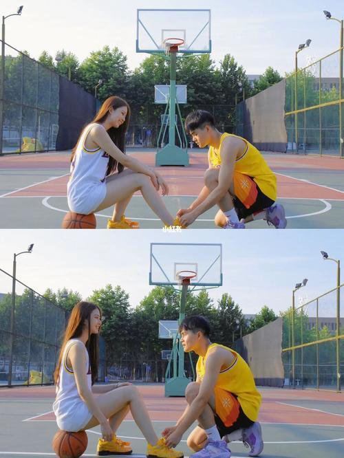篮球服情侣照图片大全 情侣篮球照片大全图片动漫