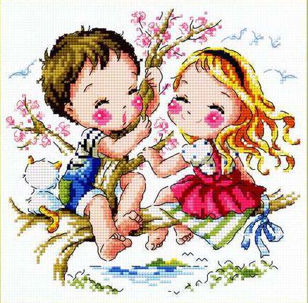 情侣十字绣图片大全 十字绣代表爱情的图片