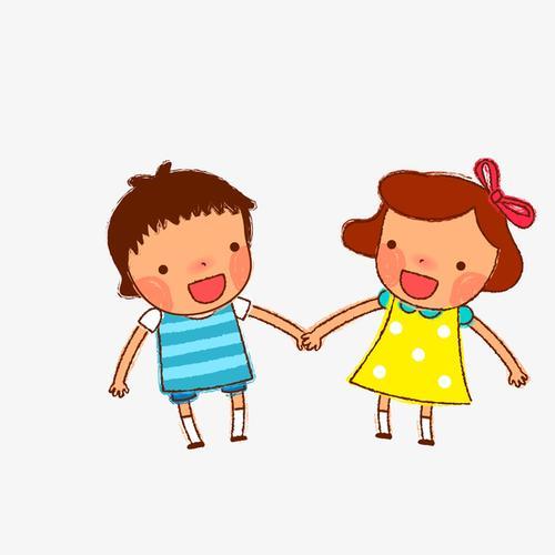 手拉手图片情侣卡通 情侣手牵手卡通图片