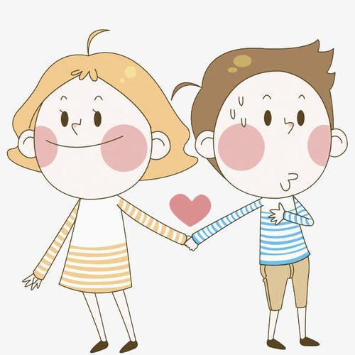 手拉手图片情侣卡通 情侣手牵手卡通图片