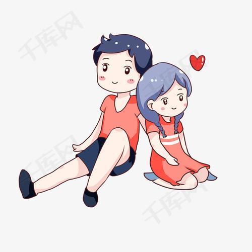 动漫情侣手绘画图片 手绘动漫情侣图片简笔画