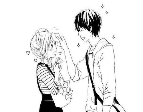 动漫情侣手绘画图片 手绘动漫情侣图片简笔画