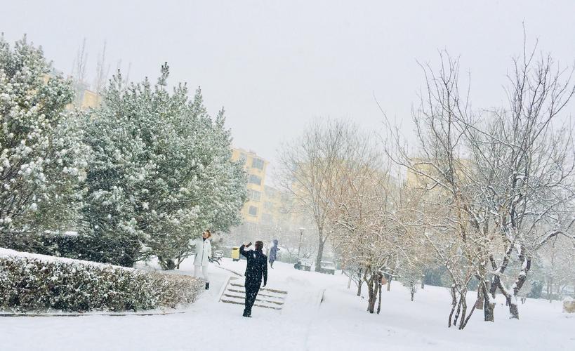 大雪中的情侣图片 下雪情侣的图片大全