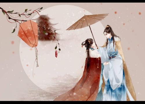 古装情侣图片唯美一对 古装两个人的图片情侣