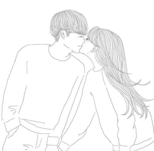情侣绘画图片大全 画情侣图片大全简单又好看