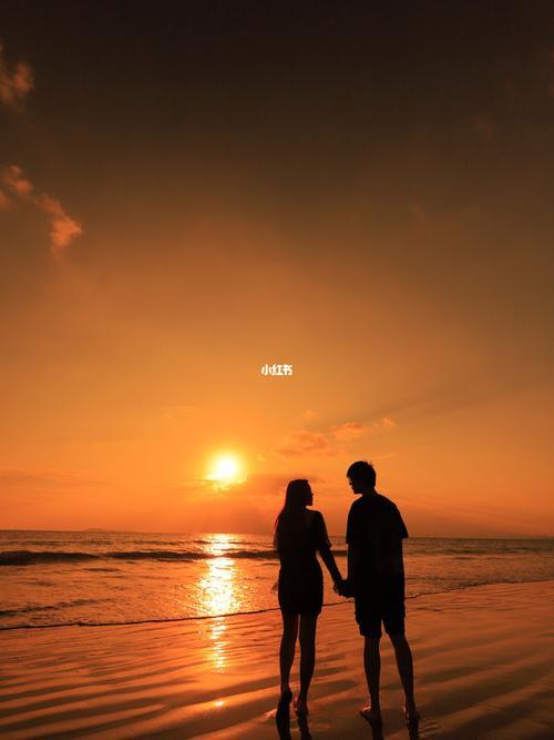 三亚海边情侣图片 三亚情人湾图片景区