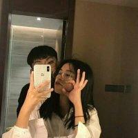 情侣脸对脸图片 情侣贴脸图片