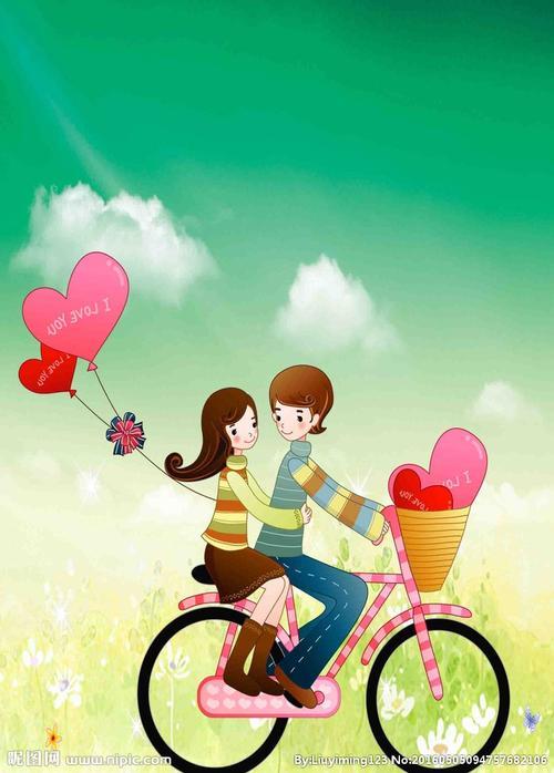 情侣底图素材图片 情侣照片模板素材