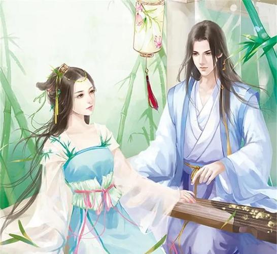古风情侣背景图 古风情侣背景图片素材高清